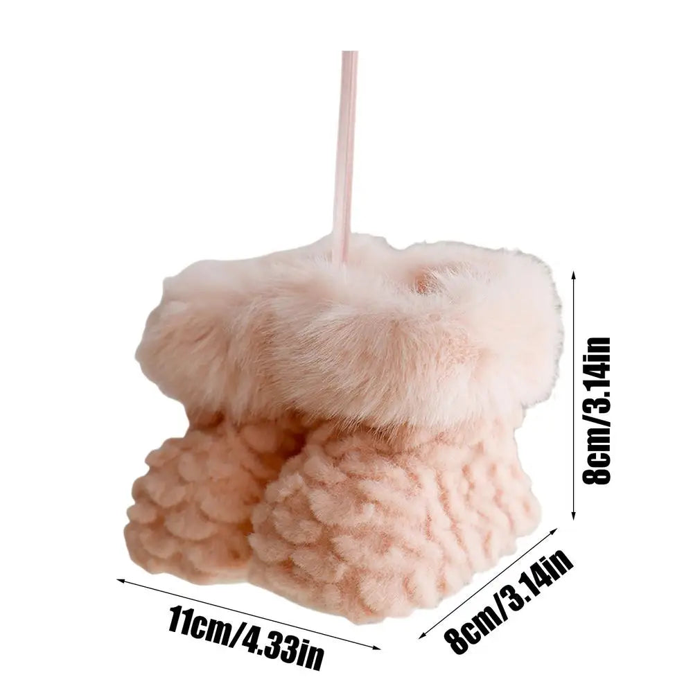 Christmas Plush Ornaments Party Home Ornament Decoration Accessories For Christmas Trees Cute Boot Pendant Christmas Tree Small