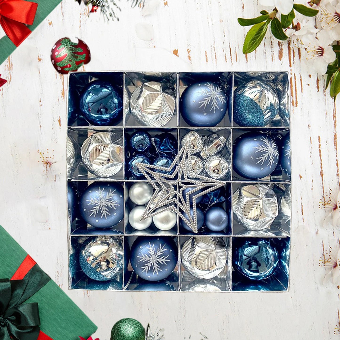 Christmas Balls Ornament Set Xmas Tree Hanging Pendant 2024 Christmas Decoration for Home New Year Gift Navidad Decors