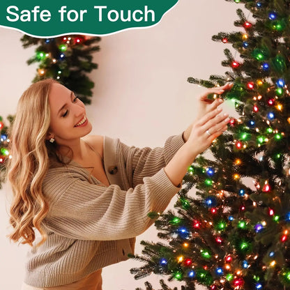 Christmas String Lights with Ring for Tree 2M 1.5M Christmas Tree Lights Xmas Fairy Lights for Christmas Tree Decorations