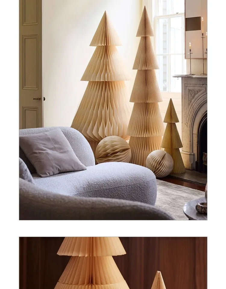 Christmas tree large origami ornament 1.8 meters creative Christmas decorations shopping mall holiday decoration props