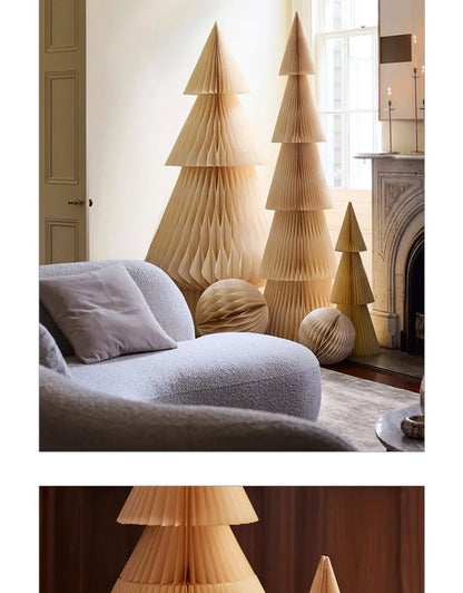 Christmas tree large origami ornament 1.8 meters creative Christmas decorations shopping mall holiday decoration props