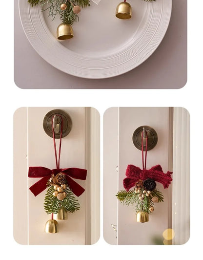 Christmas Bells Decorations Hanging Ornaments for Xmas Tree and Home Holiday Decoration