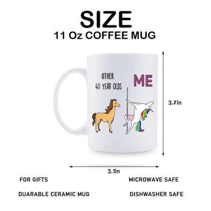 40th Birthday Gifts for Women,1984 Birthday Gifts for Women Funny Birthday Christmas Gifts Novelty Coffee Mugs 11 oz