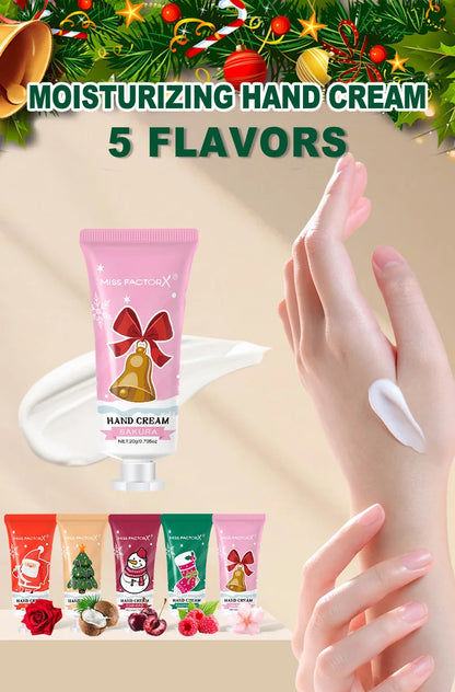 25 pieces/box gift assembly and distribution - lipstick, hand cream, balm, Christmas cards, red gift gauze bags