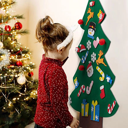 DIY Felt Christmas Tree Merry Christmas Decorations For Home 2026 Cristmas Ornament Xmas Navidad Gifts Santa Claus New Year Tree