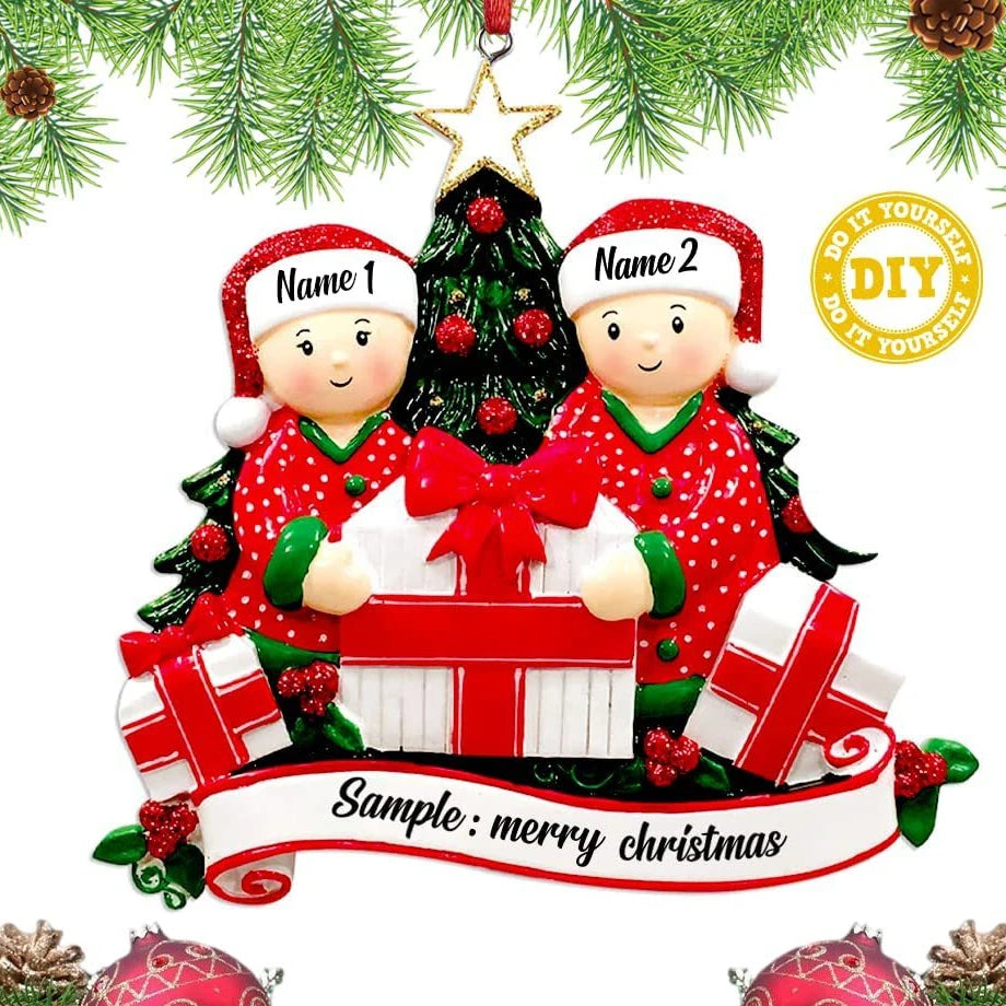 Christmas Tree Hanging Ornaments DIY Personalised Holiday Home Decor Gifts Navidad New Year 2026 Christmas Decorations for Home
