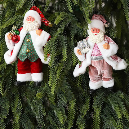 Santa Claus Ornaments Cloth Santa Tree Ornaments Holiday Decor Christmas Decorations Toys Christmas tree Santa Claus ornaments