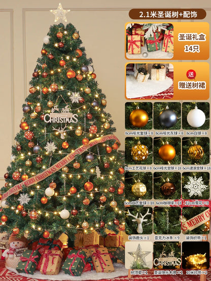 Christmas Tree 2025 New Model Dense Large Tree Living Room Decoration DIY Internet Celebrity Style Christmas Tree Christmas