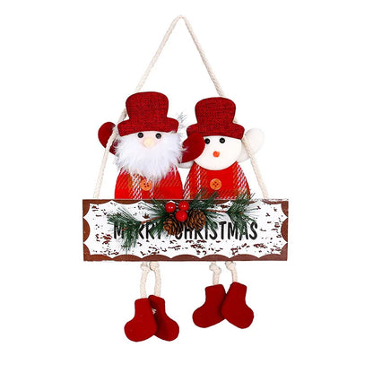 Christmas Cute Decorations Snowman Deer Christmas Tree Decorations Santa Claus Gifts Xmas Ornaments for New Year Party Supplies