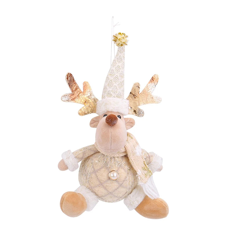 Christmas Tree Hanging Ornaments, Doll Decoration, Santa Claus, Hanging Pendant for Walls Windows and Doors, Cute