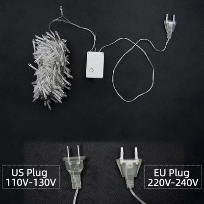 10M 100Leds Xmas Outdoor christmas lights led string lights Luces Decoracion fairy light holiday lights lighting tree garland