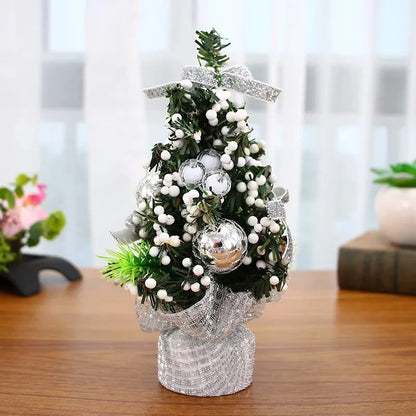 Christmas Tree Decorations 20cm Artificial Xmas Tree Desktop Ornaments for Home Christmas Decoration 2025 Navidad New Year Gifts