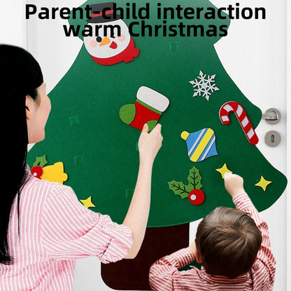 DIY Felt Christmas Tree Merry Christmas Decorations For Home 2026 Cristmas Ornament Xmas Navidad Gifts Santa Claus New Year Tree