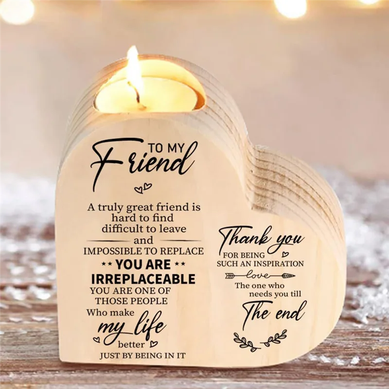 FORW-Gifts For Girlfriend, Candle Holder With Saying, Birthday, Wedding Anniversary, Birthday For Bestfriend, Friendship