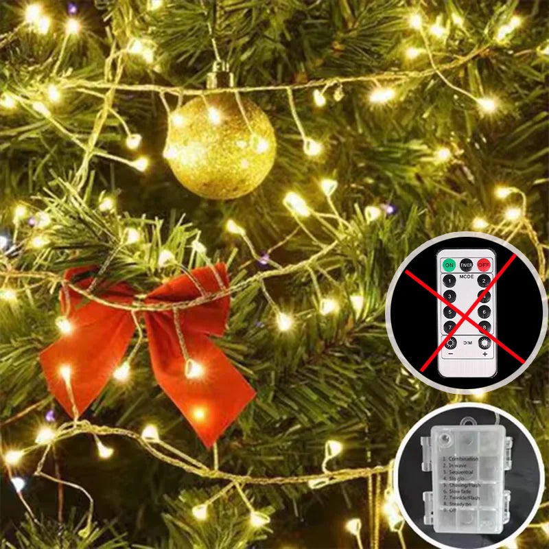 Christmas LED String Lights Garland Holiday Christmas Decoration Battery/USB Holiday Wedding Fairy Lights  Home