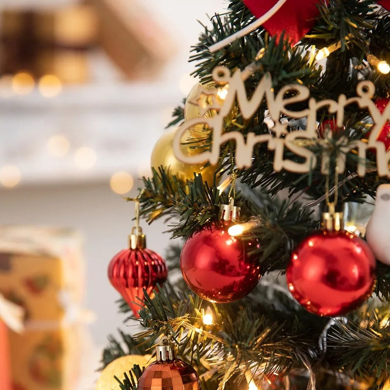 Christmas Decoration 45/60cm Christmas Tree Desktop Small Tree Ornaments New Year Navidad Gift Christmas Festival Party Supplies