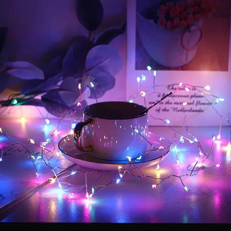 Christmas LED String Lights Garland Holiday Christmas Decoration Battery/USB Holiday Wedding Fairy Lights  Home