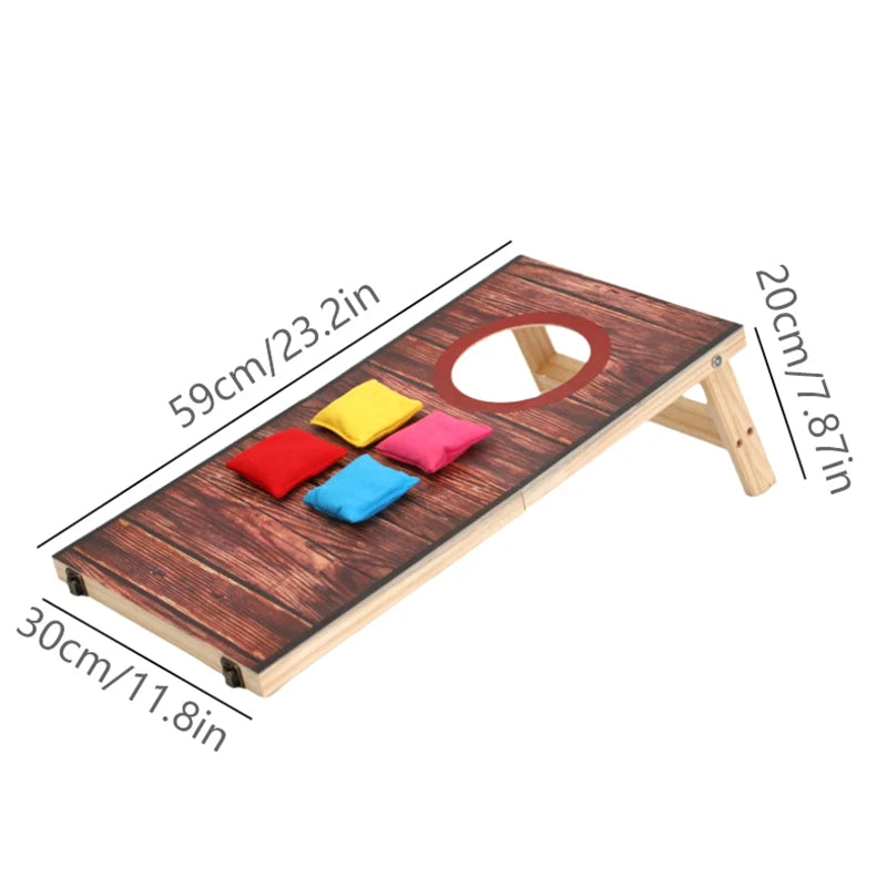 Cornhole Outdoor Game Set; With Carrying Case and Easy Fold Functionality; Suitable for Kids and Adults - Indoor/Outdoor.