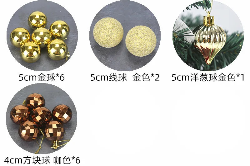 Christmas Decoration 45/60cm Christmas Tree Desktop Small Tree Ornaments New Year Navidad Gift Christmas Festival Party Supplies