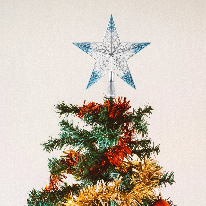 Christmas Ornament Christmas Tree Star Topper Star Party Decoration Tree toppers Blue Decorchraitmas Supplies Favors