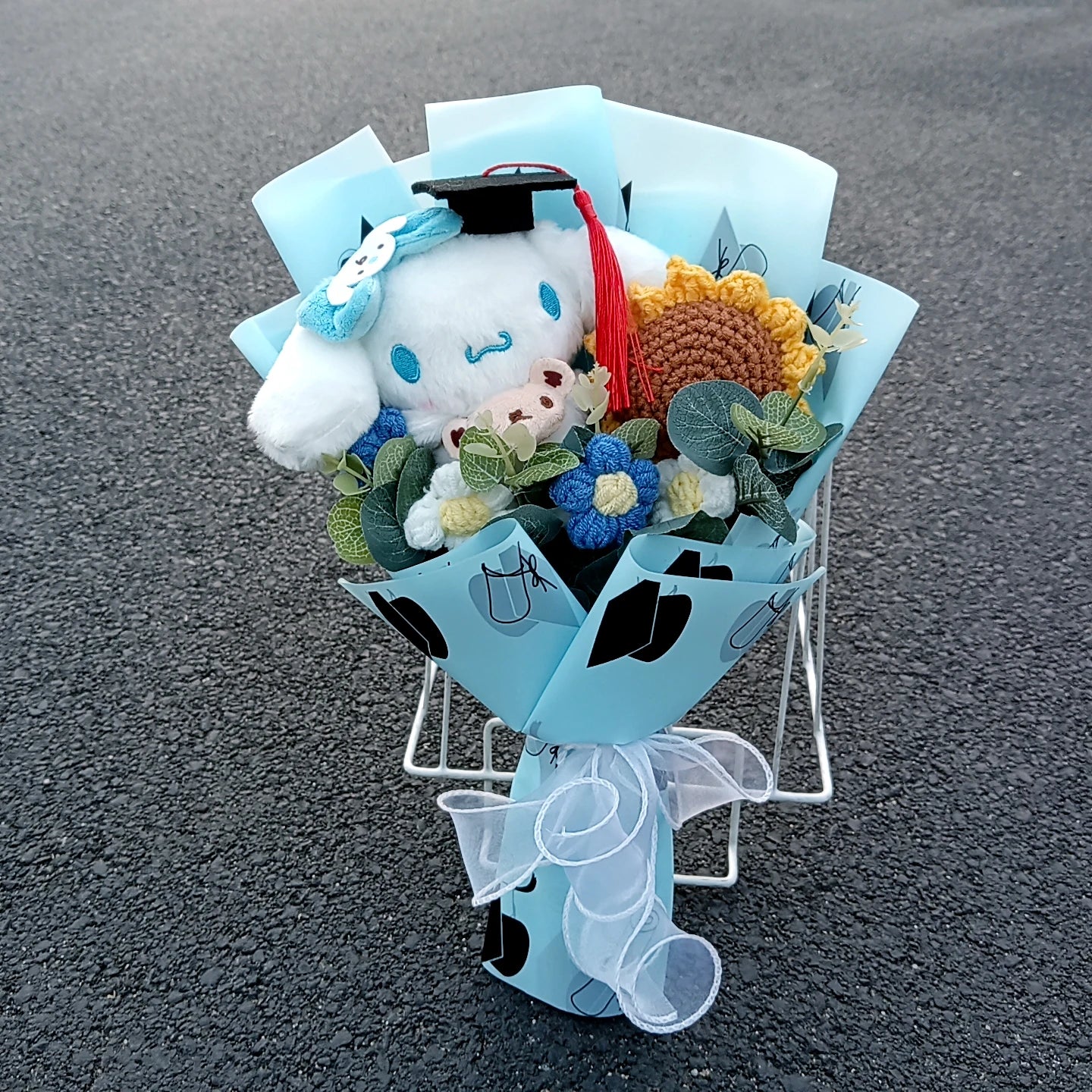 Graduation Gift Kuromi Hello Kitty Bouquet My Melody Cinnamoroll With Sunflower Christmas Valentine's Day Birthday Gift
