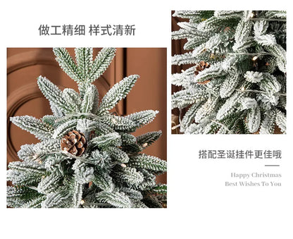 Christmas tree, Christmas, cedar, Christmas decorations, New Year, snowflakes, snow trees, atmosphere decoration supplies