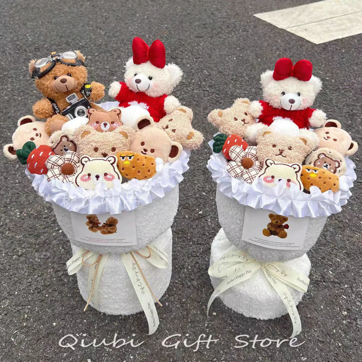 Birthday Gifts for Girlfriend - Cute Doll Bouquet Flowers, Lovely Surprise Present Idea for Her Special Day