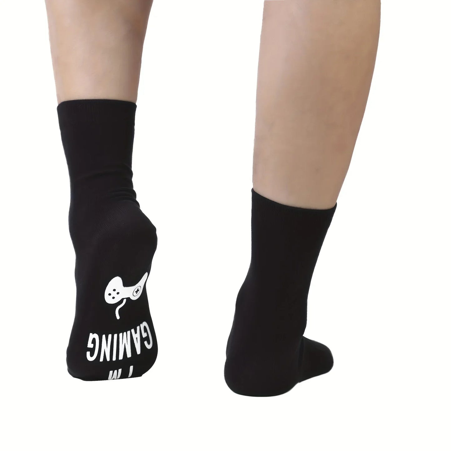 Gifts For Men BoyFriend Christmas Birthday Presents 1Pairs 'I Am Gaming'' I'm not Sleeping' Print Funny Novelty Cotton Socks