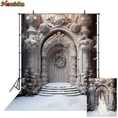 Christmas Tree Photo Background For Photography Xmas Winter Snow Newborn Adult Backdrop Photobooth Party Decoration Studio props