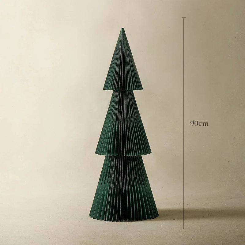 Christmas tree large origami ornament 1.8 meters creative Christmas decorations shopping mall holiday decoration props