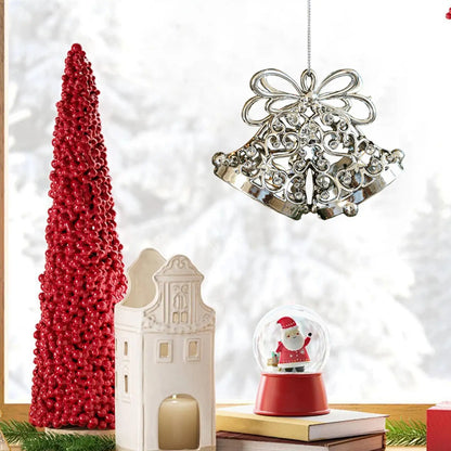 Christmas Ornaments Glossy Christmas Decoration Seasonal Pendants Charm For Home Winter Holiday Porch Window Front Door Tree