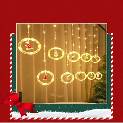 Christmas Led Decorative Lights Strip Star Curtain Lights Christmas Tree Lights String Festival Atmosphere Lights For Room Garde