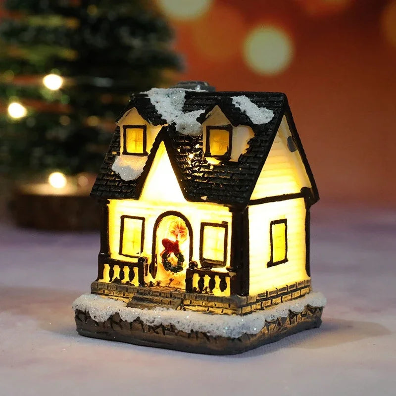 Christmas House Light Decorations For Home Ornaments Kids Xmas Gift New Year 2024 Navidad Decor Bedroom Night Light With Battery