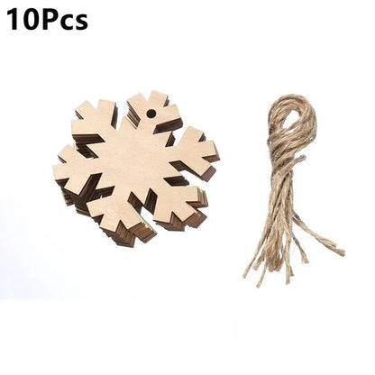 Christmas Wooden Ornaments Crafts Artificial Wooden Angel Snowman Christmas Tree Hanging Decoration DIY Home Party Gifts