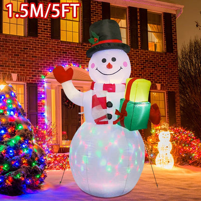 Christmas Inflatable Snowman & Penguin Toy