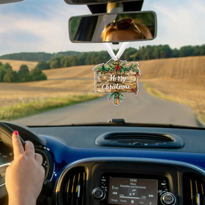 Navidad 2026 New Year Gifts - Christmas Theme Acrylic Hanging Ornaments Art Pendant for Car Home Party Wall Decoration 1PCS