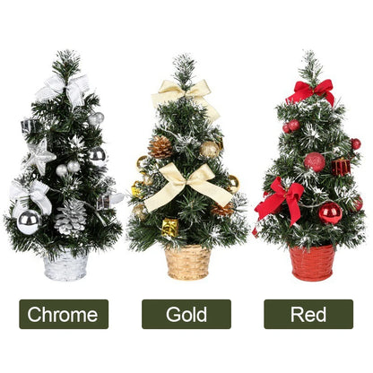 Christmas Tree Decorations Children DIY Handicraft Home Bedroom Party 20/30/40cm Artificial Christmas Tree 2023 New Year Gift
