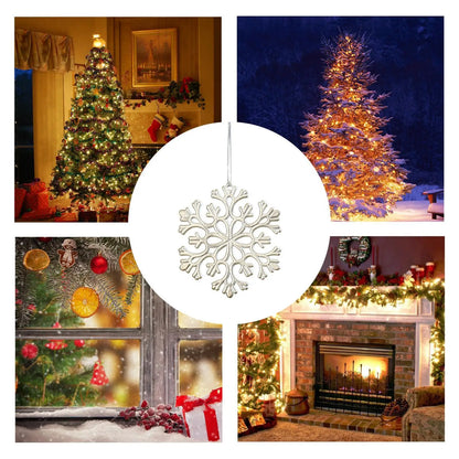 Christmas Ornaments Glossy Christmas Decoration Seasonal Pendants Charm For Home Winter Holiday Porch Window Front Door Tree