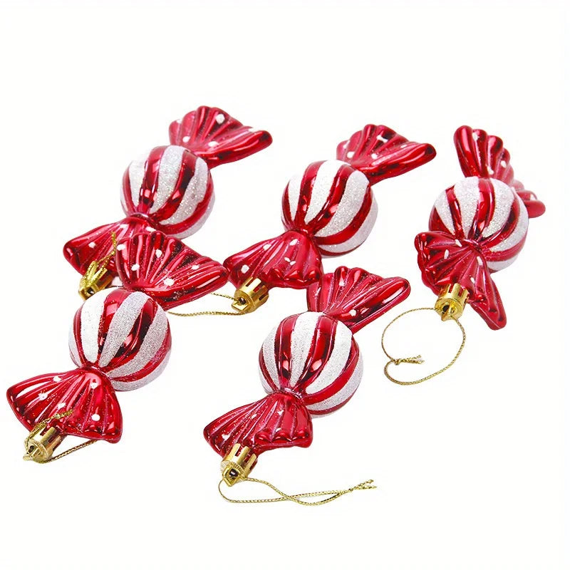 5-Pack Christmas Candy Tree Ornaments Christmas Tree Hanging Decorations Christmas Decorations