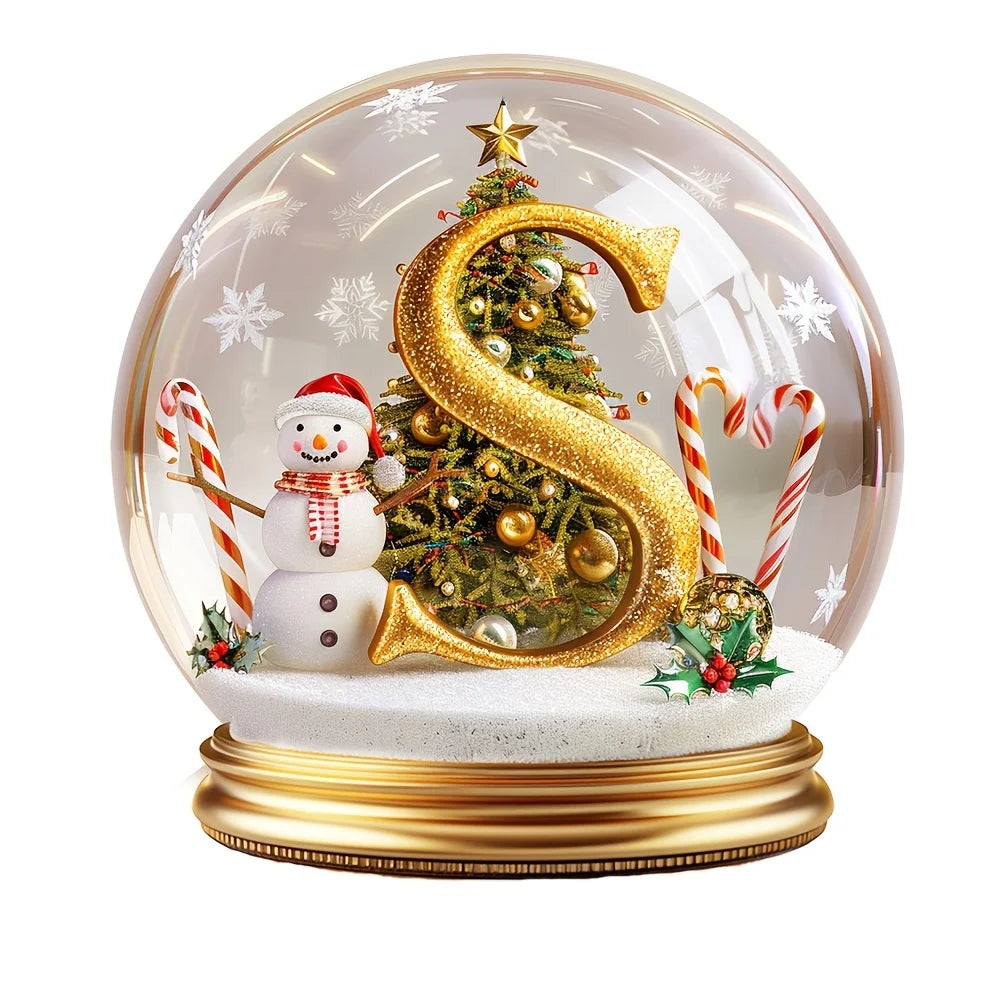 Christmas Tree Decorations Mixed Letter Desktop Ornament Family Portrait Decor Farmhouse Vacation Desktop Decoration Acrylic