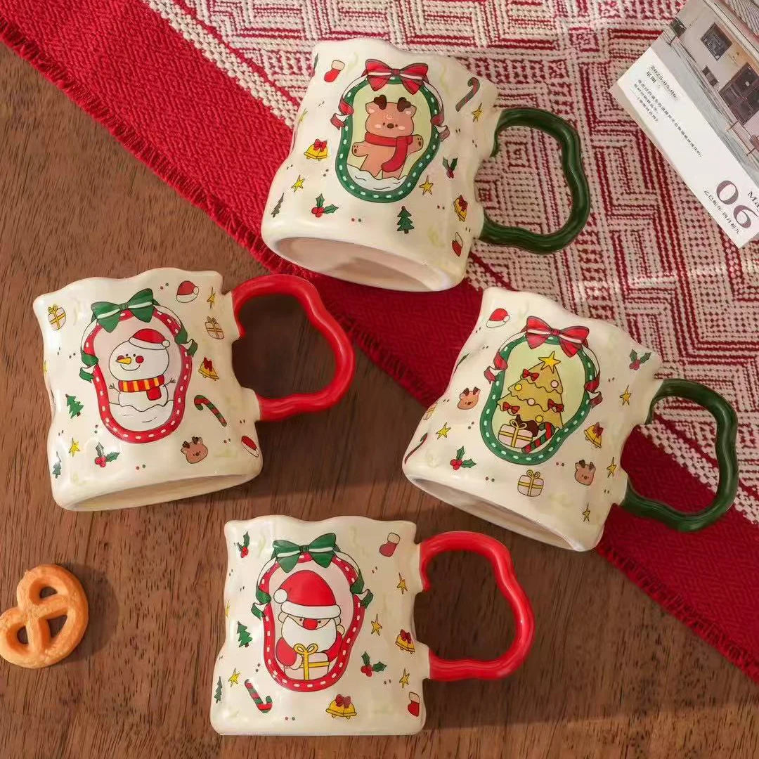 380ML Christmas Ceramic Cup Set