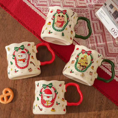380ML Christmas Ceramic Cup Set