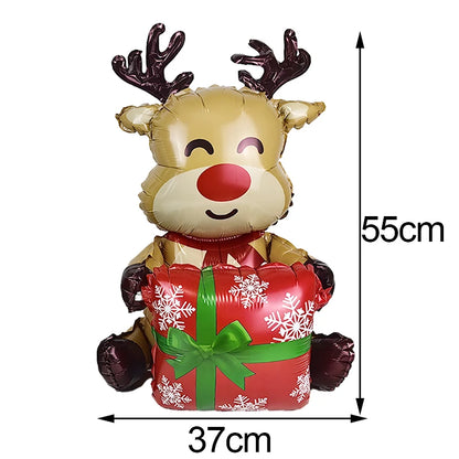 Christmas Inflatable Snowman Balloon Standing Snowman  Foil Balloon Outdoor Yard Decorations New Year Xmas Party Christmas Decor