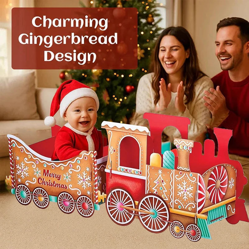 Santa's Gift Train — Deliver Holiday Cheer In Style DIY Personalised Christmas Train Sets Xmas Decoration