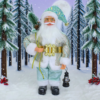 Christmas figurine ornaments, Santa standing ornaments, Christmas cute gifts, window decorations