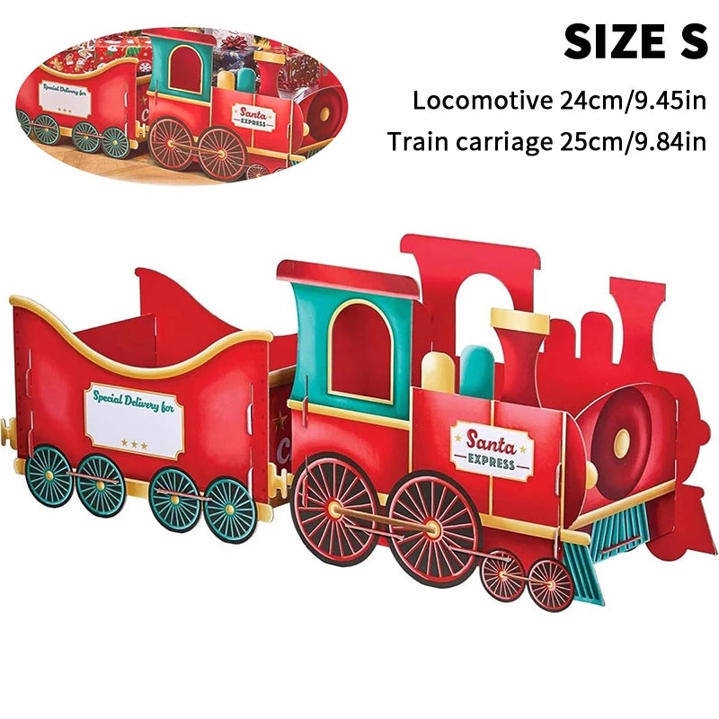 Santa's Gift Train — Deliver Holiday Cheer In Style DIY Personalised Christmas Train Sets Xmas Decoration