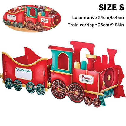 Santa's Gift Train — Deliver Holiday Cheer In Style DIY Personalised Christmas Train Sets Xmas Decoration