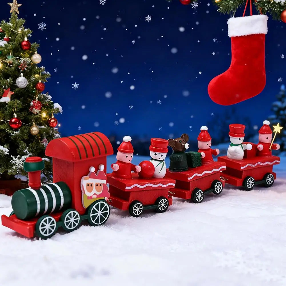 Christmas Train Merry Christmas Decorations For Home 2025 Cristmas Ornament Xmas Navidad Noel Gifts Happy New Year 2026 Gifts