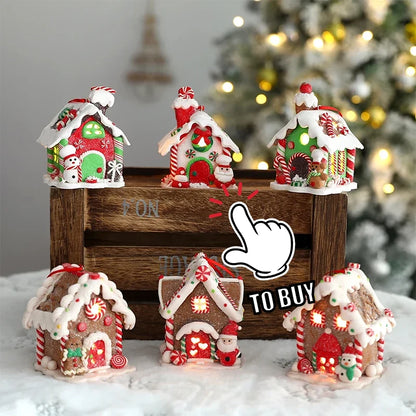 20/30/40CM Christmas Tree Desktop Mini Xmas Trees For Home Decoration Children DIY Handicraft New Year Christmas Ornament Gift
