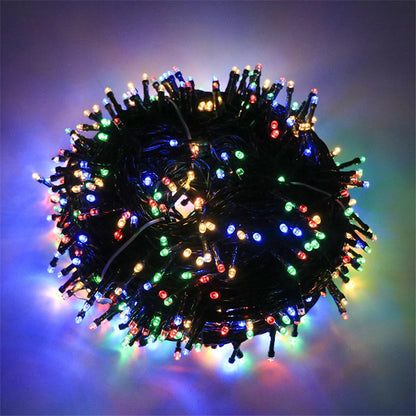 2024 New Year Christmas Decoration String Lights 10M 30M 50M Outdoor Garland Fairy Lights for Wedding Party Garden Tree Street